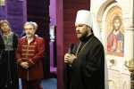 Митрополит Волоколомский Иларион (Алфеев) и Василий Бойко-Великий открывают выставку 